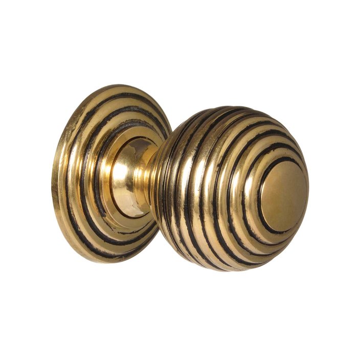 Victorian Cupboard Knob - Brass Beehive (single) (VDK-41)